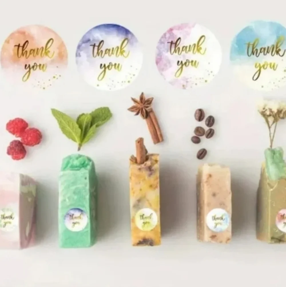 500 Pieces Roll Thank You Sealing Sticker
